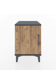 Hyperion Komodin Tek Raflı Tek Kapaklı 44x44x64 Antrasit-Çam