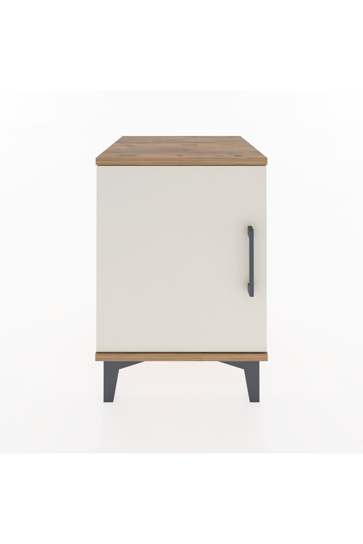 Hyperion Komodin Tek Raflı Tek Kapaklı 44x44x64 Çam-Aytaşı