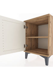 Hyperion Komodin Tek Raflı Tek Kapaklı 44x44x64 Çam-Aytaşı