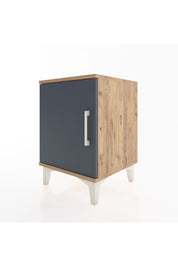 Hyperion Komodin Tek Raflı Tek Kapaklı 44x44x64 Çam-Antrasit