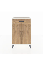 Hyperion Komodin 2 Raflı Tek Çekmeceli 2 Kapaklı 60x44x96 Aytaşı-Çam