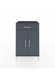 Hyperion Komodin 2 Raflı Tek Çekmeceli 2 Kapaklı 60x44x96 Antrasit-Antrasit