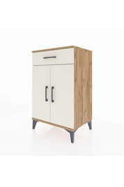 Hyperion Komodin 2 Raflı Tek Çekmeceli 2 Kapaklı 60x44x96 Çam-Aytaşı