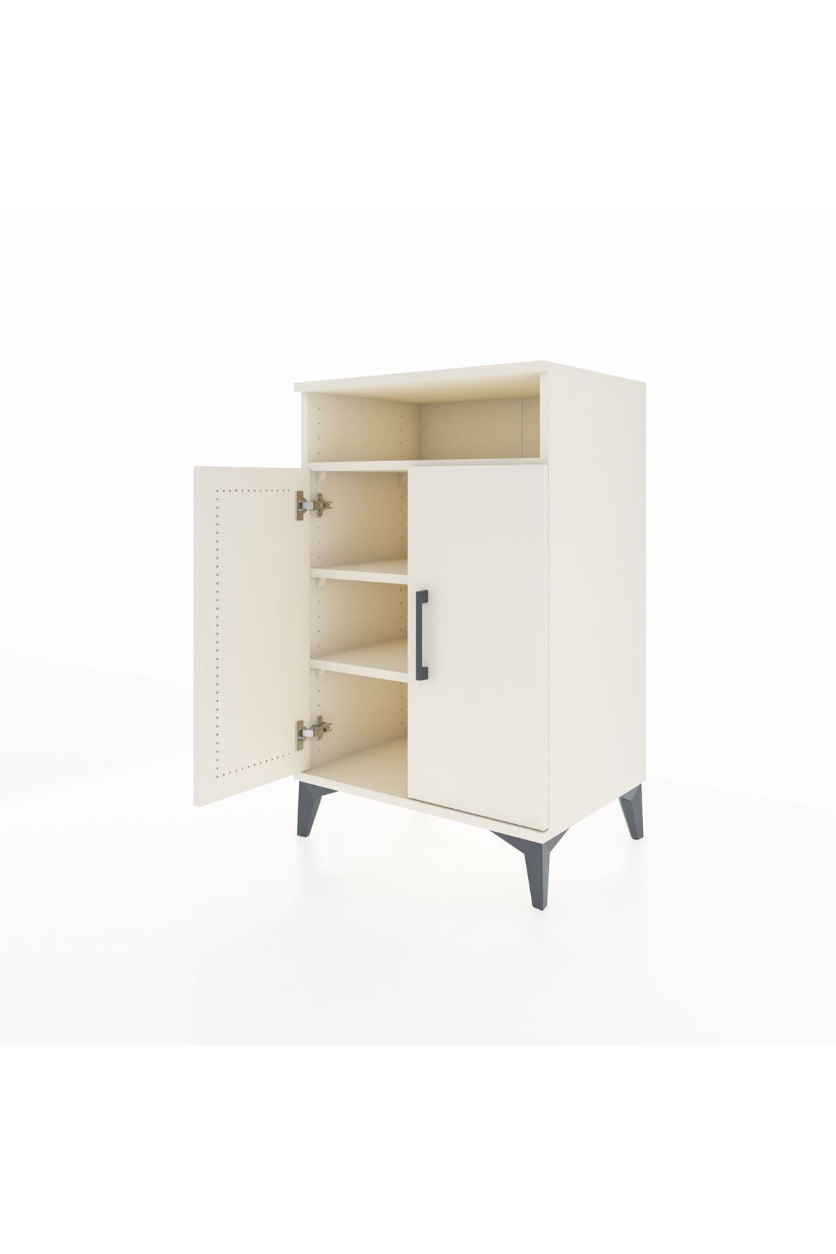 Hyperion Komodin 3 Raflı 2 Kapaklı 60x44x96 Aytaşı-Aytaşı