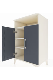 Hyperion Komodin 3 Raflı 2 Kapaklı 60x44x96 Aytaşı-Antrasit