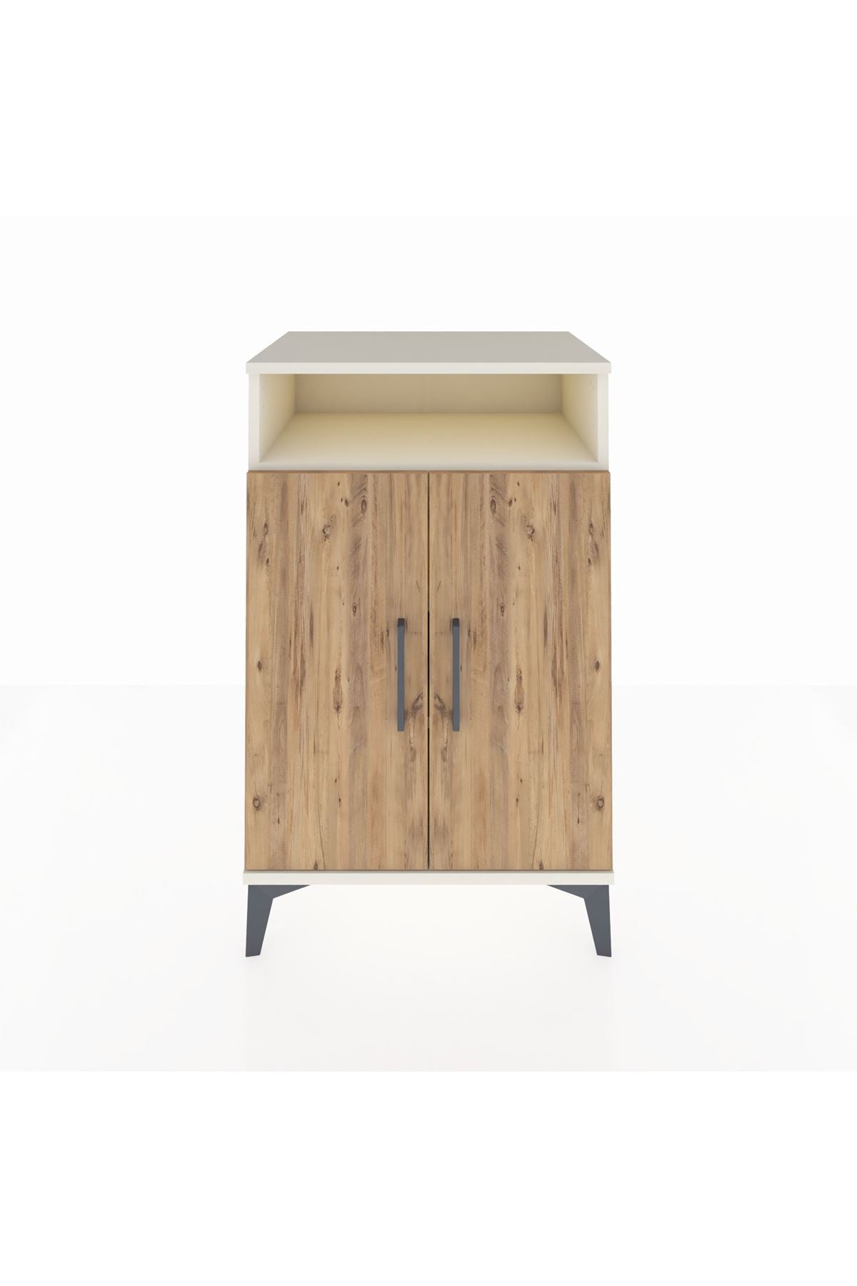 Hyperion Komodin 3 Raflı 2 Kapaklı 60x44x96 Aytaşı-Çam