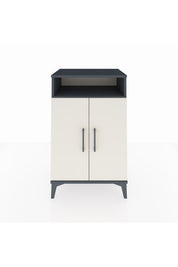 Hyperion Komodin 3 Raflı 2 Kapaklı 60x44x96 Antrasit-Aytaşı