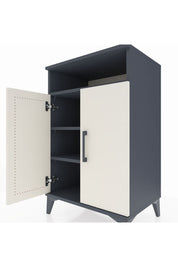 Hyperion Komodin 3 Raflı 2 Kapaklı 60x44x96 Antrasit-Aytaşı