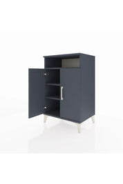 Hyperion Komodin 3 Raflı 2 Kapaklı 60x44x96 Antrasit-Antrasit