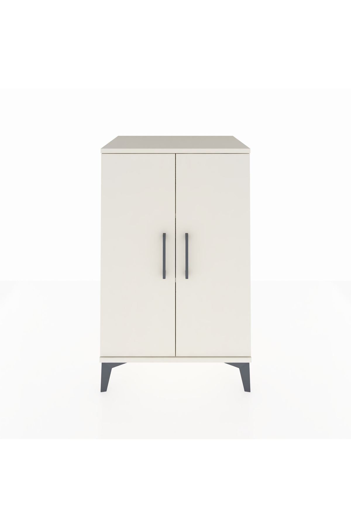 Hyperion Komodin 2 Raflı 2 Kapaklı 60x44x96 Aytaşı-Aytaşı