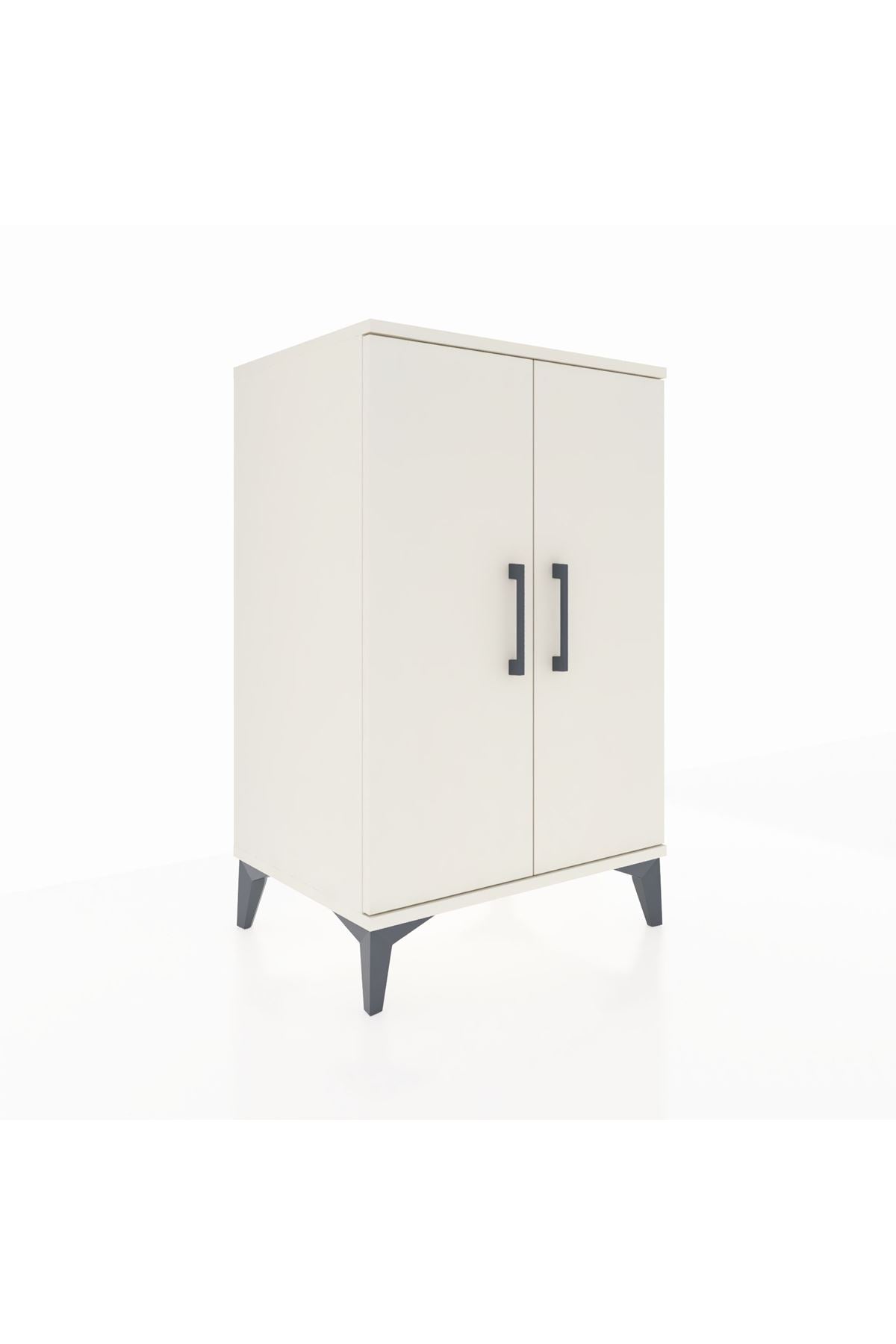 Hyperion Komodin 2 Raflı 2 Kapaklı 60x44x96 Aytaşı-Aytaşı