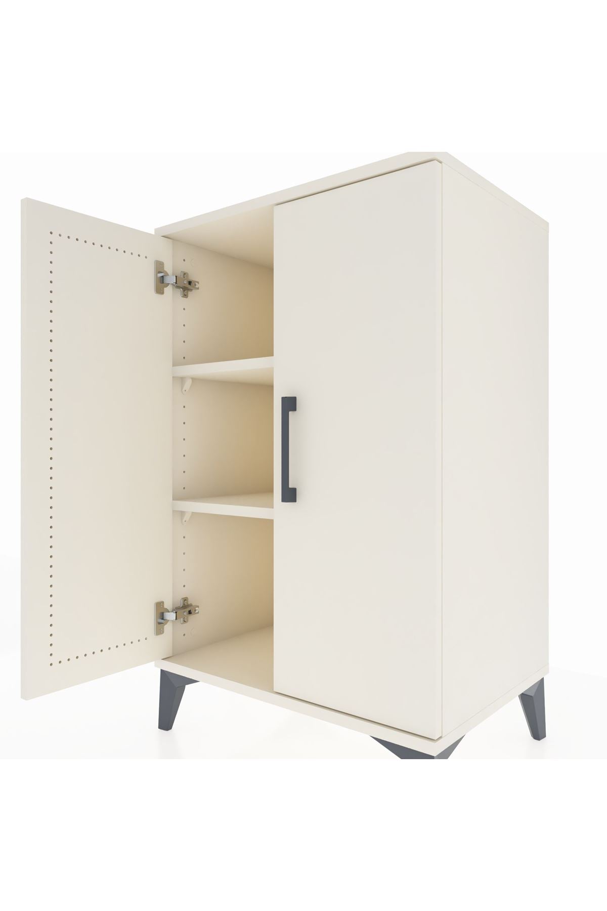 Hyperion Komodin 2 Raflı 2 Kapaklı 60x44x96 Aytaşı-Aytaşı