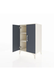 Hyperion Komodin 2 Raflı 2 Kapaklı 60x44x96 Aytaşı-Antrasit