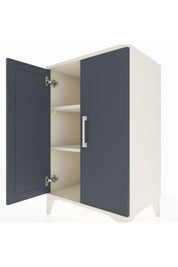 Hyperion Komodin 2 Raflı 2 Kapaklı 60x44x96 Aytaşı-Antrasit