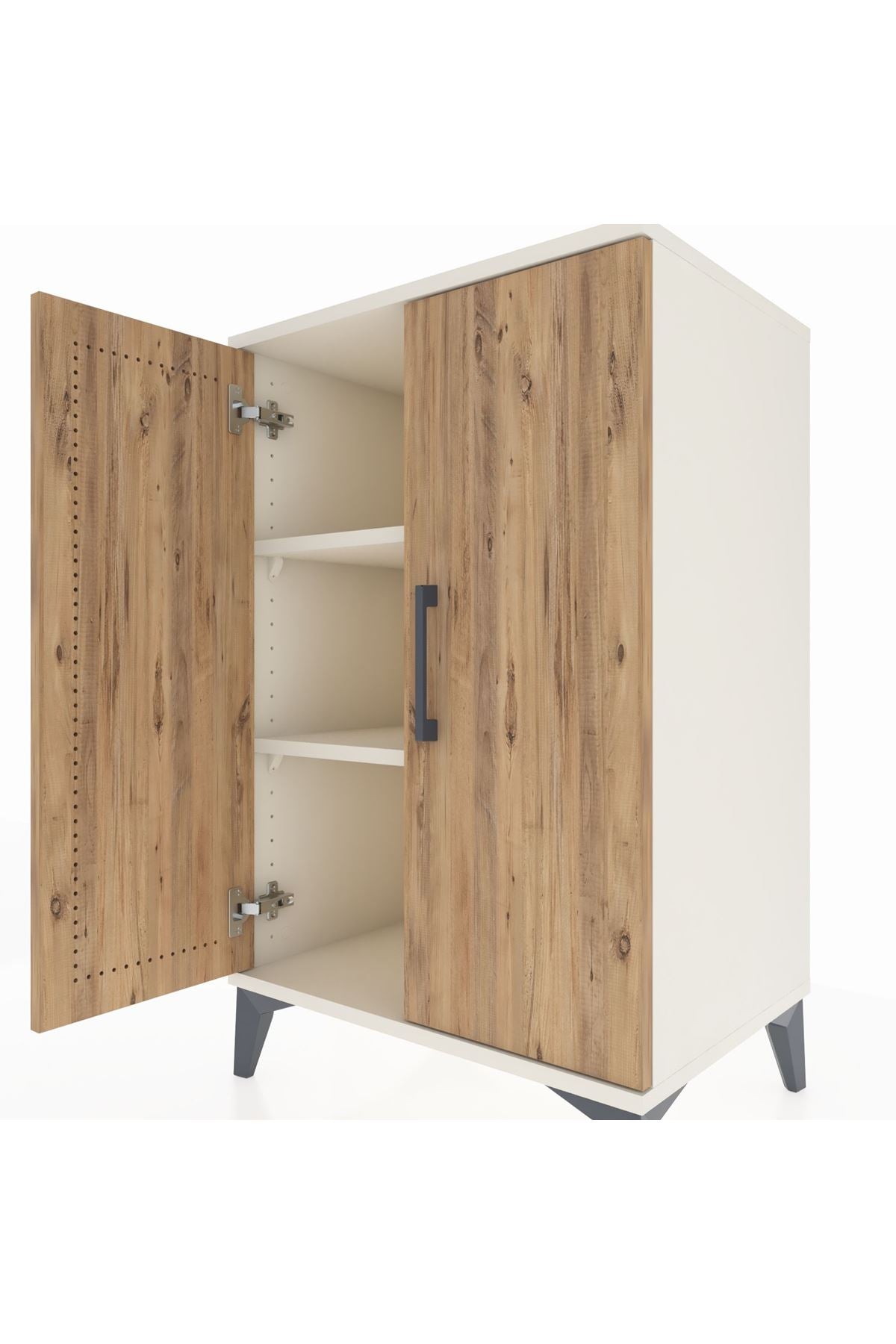 Hyperion Komodin 2 Raflı 2 Kapaklı 60x44x96 Aytaşı-Çam