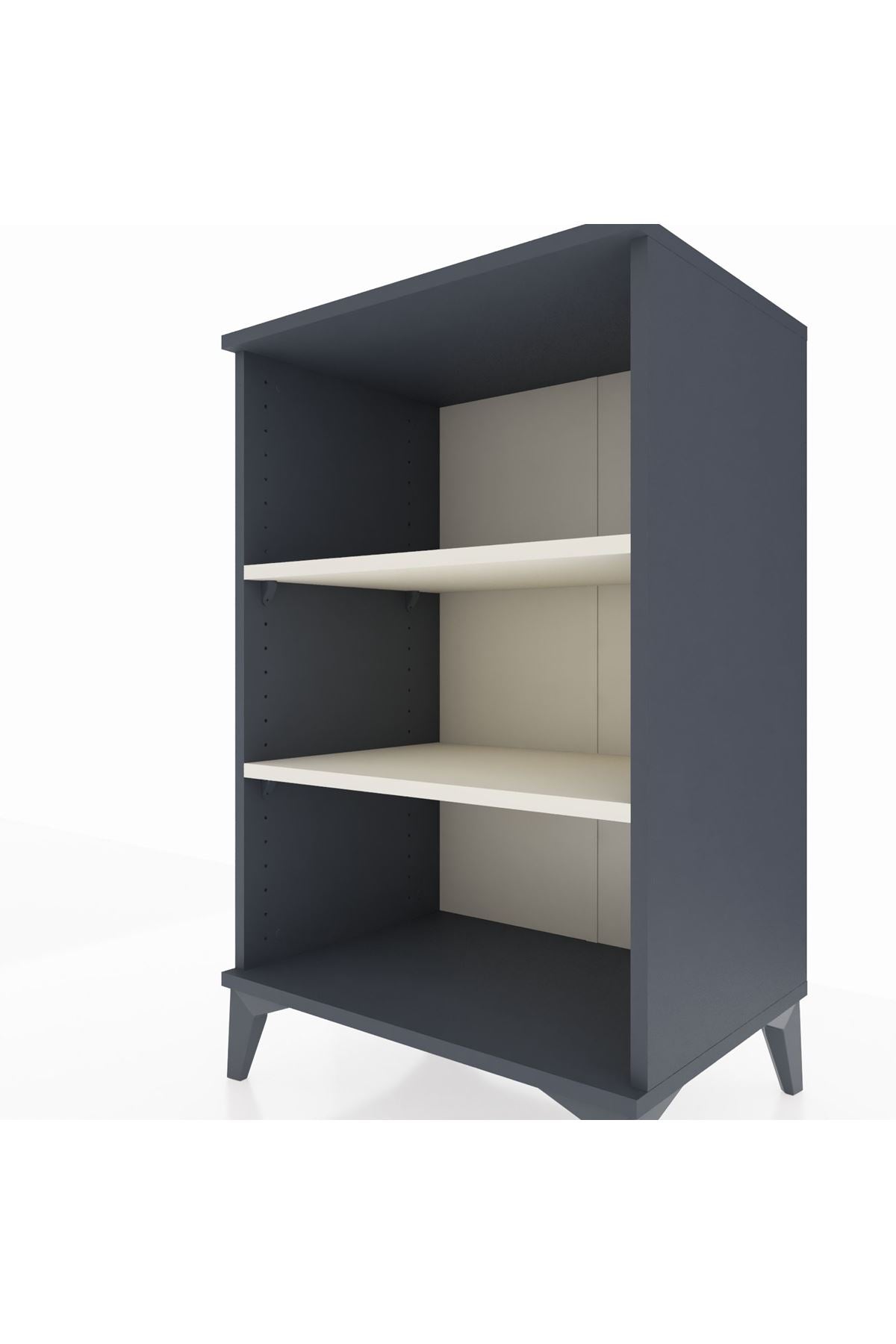 Hyperion Komodin 2 Raflı 60x44x96 Antrasit-Aytaşı