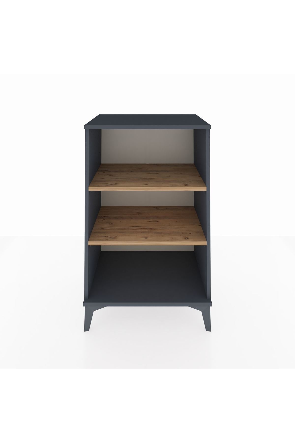 Hyperion Komodin 2 Raflı 60x44x96 Antrasit-Çam