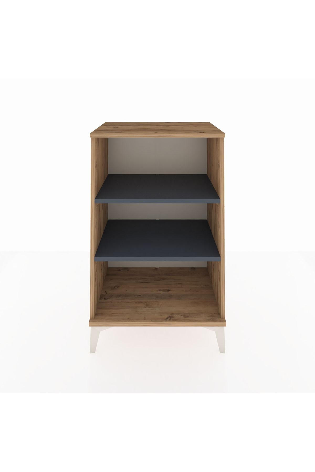 Hyperion Komodin 2 Raflı 60x44x96 Çam-Antrasit