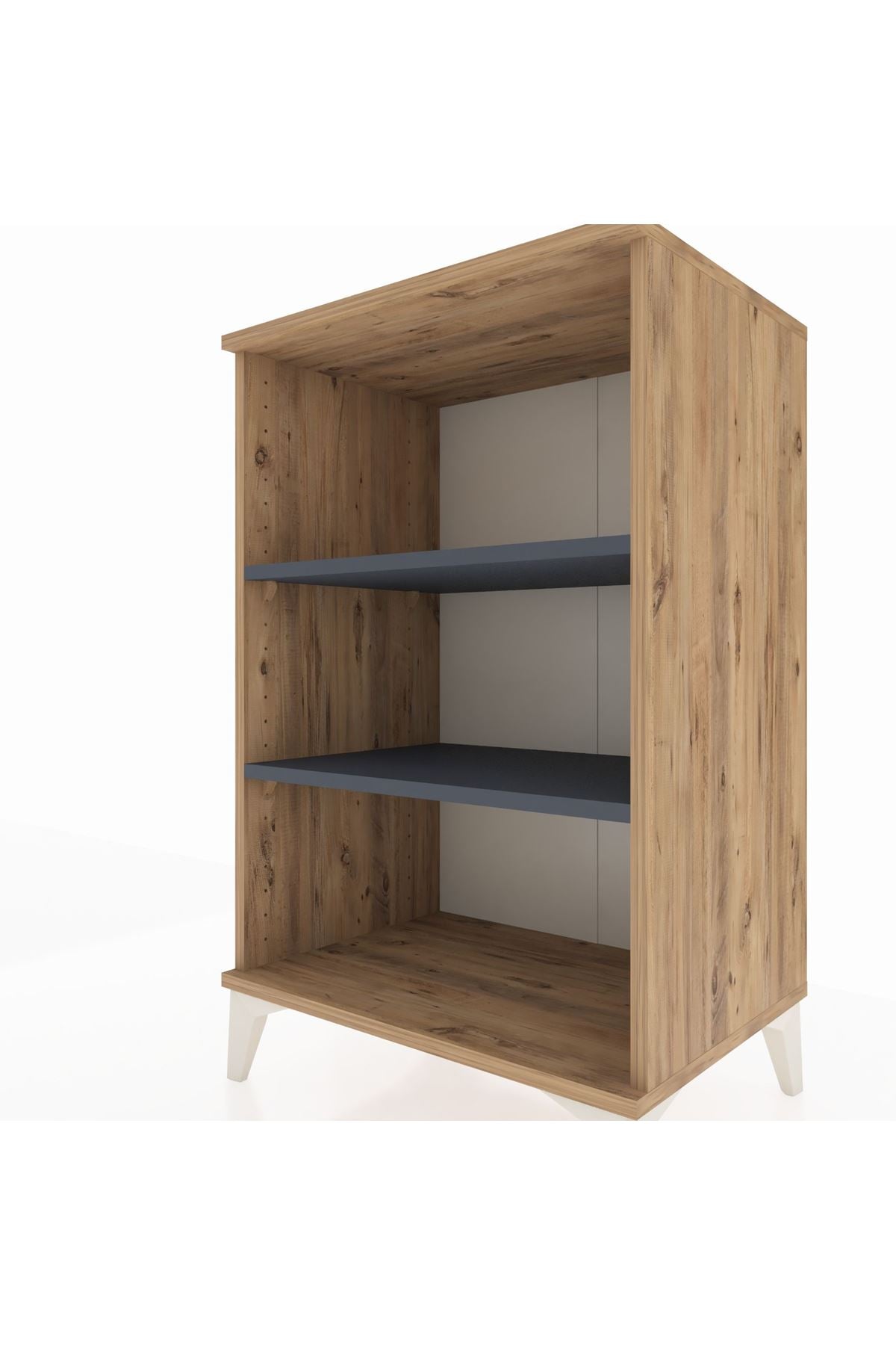 Hyperion Komodin 2 Raflı 60x44x96 Çam-Antrasit