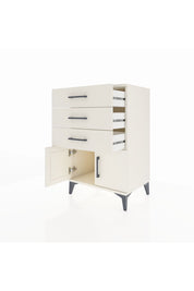 Hyperion Komodin 3 Çekmeceli 2 Kapaklı 60x44x96 Aytaşı-Aytaşı