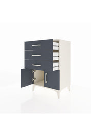 Hyperion Komodin 3 Çekmeceli 2 Kapaklı 60x44x96 Aytaşı-Antrasit