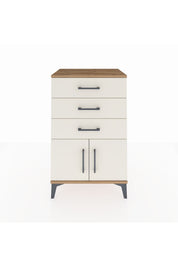 Hyperion Komodin 3 Çekmeceli 2 Kapaklı 60x44x96 Çam-Aytaşı