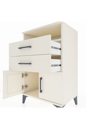 Hyperion Komodin Tek Raflı 2 Çekmeceli 2 Kapaklı 60x44x96 Aytaşı-Aytaşı