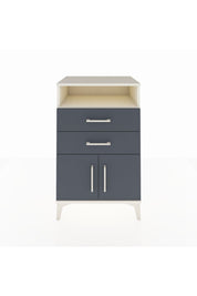 Hyperion Komodin Tek Raflı 2 Çekmeceli 2 Kapaklı 60x44x96 Aytaşı-Antrasit