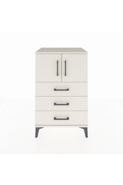 Hyperion Komodin Tek Raflı 3 Çekmeceli 2 Kapaklı 60x44x96 Aytaşı-Aytaşı