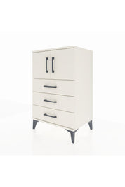 Hyperion Komodin Tek Raflı 3 Çekmeceli 2 Kapaklı 60x44x96 Aytaşı-Aytaşı