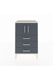 Hyperion Komodin Tek Raflı 3 Çekmeceli 2 Kapaklı 60x44x96 Aytaşı-Antrasit