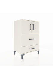 Hyperion Komodin Tek Raflı 2 Çekmeceli 2 Kapaklı 60x44x96 Aytaşı-Aytaşı