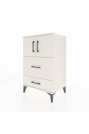 Hyperion Komodin Tek Raflı 2 Çekmeceli 2 Kapaklı 60x44x96 Aytaşı-Aytaşı