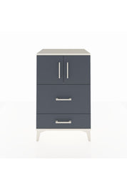 Hyperion Komodin Tek Raflı 2 Çekmeceli 2 Kapaklı 60x44x96 Aytaşı-Antrasit