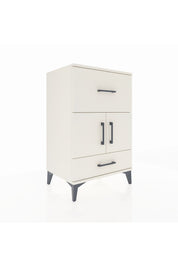 Hyperion Komodin Tek Raflı 2 Çekmeceli 2 Kapaklı 60x44x96 Aytaşı-Aytaşı