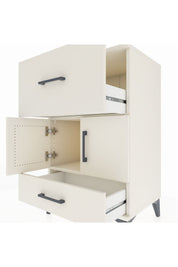 Hyperion Komodin Tek Raflı 2 Çekmeceli 2 Kapaklı 60x44x96 Aytaşı-Aytaşı