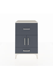 Hyperion Komodin Tek Raflı 2 Çekmeceli 2 Kapaklı 60x44x96 Aytaşı-Antrasit
