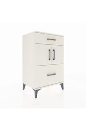 Hyperion Komodin Tek Raflı 2 Çekmeceli 2 Kapaklı 60x44x96 Aytaşı-Aytaşı