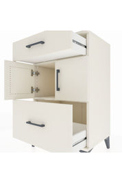 Hyperion Komodin Tek Raflı 2 Çekmeceli 2 Kapaklı 60x44x96 Aytaşı-Aytaşı