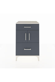 Hyperion Komodin Tek Raflı 2 Çekmeceli 2 Kapaklı 60x44x96 Aytaşı-Antrasit