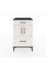 Hyperion Komodin Tek Raflı 2 Çekmeceli 2 Kapaklı 60x44x96 Antrasit-Aytaşı