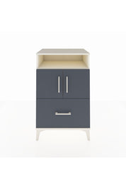 Hyperion Komodin 2 Raflı Tek Çekmeceli 2 Kapaklı 60x44x96 Aytaşı-Antrasit