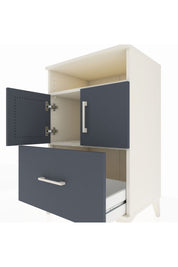 Hyperion Komodin 2 Raflı Tek Çekmeceli 2 Kapaklı 60x44x96 Aytaşı-Antrasit