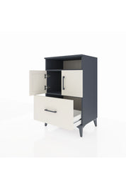 Hyperion Komodin 2 Raflı Tek Çekmeceli 2 Kapaklı 60x44x96 Antrasit-Aytaşı