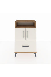 Hyperion Komodin 2 Raflı Tek Çekmeceli 2 Kapaklı 60x44x96 Çam-Aytaşı