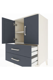 Hyperion Komodin 2 Raflı 2 Çekmeceli 2 Kapaklı 60x44x96 Aytaşı-Antrasit