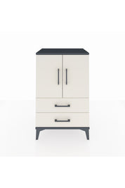 Hyperion Komodin 2 Raflı 2 Çekmeceli 2 Kapaklı 60x44x96 Antrasit-Aytaşı