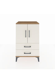 Hyperion Komodin 2 Raflı 2 Çekmeceli 2 Kapaklı 60x44x96 Çam-Aytaşı