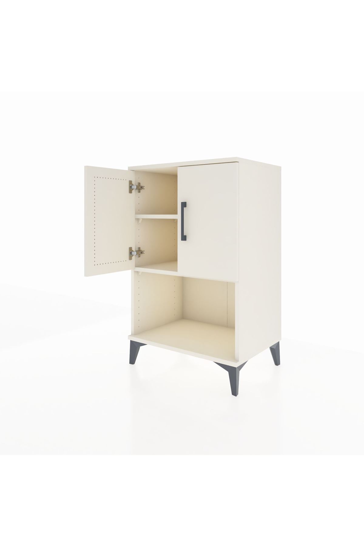 Hyperion Komodin 2 Raflı 2 Kapaklı 60x44x96 Aytaşı-Aytaşı