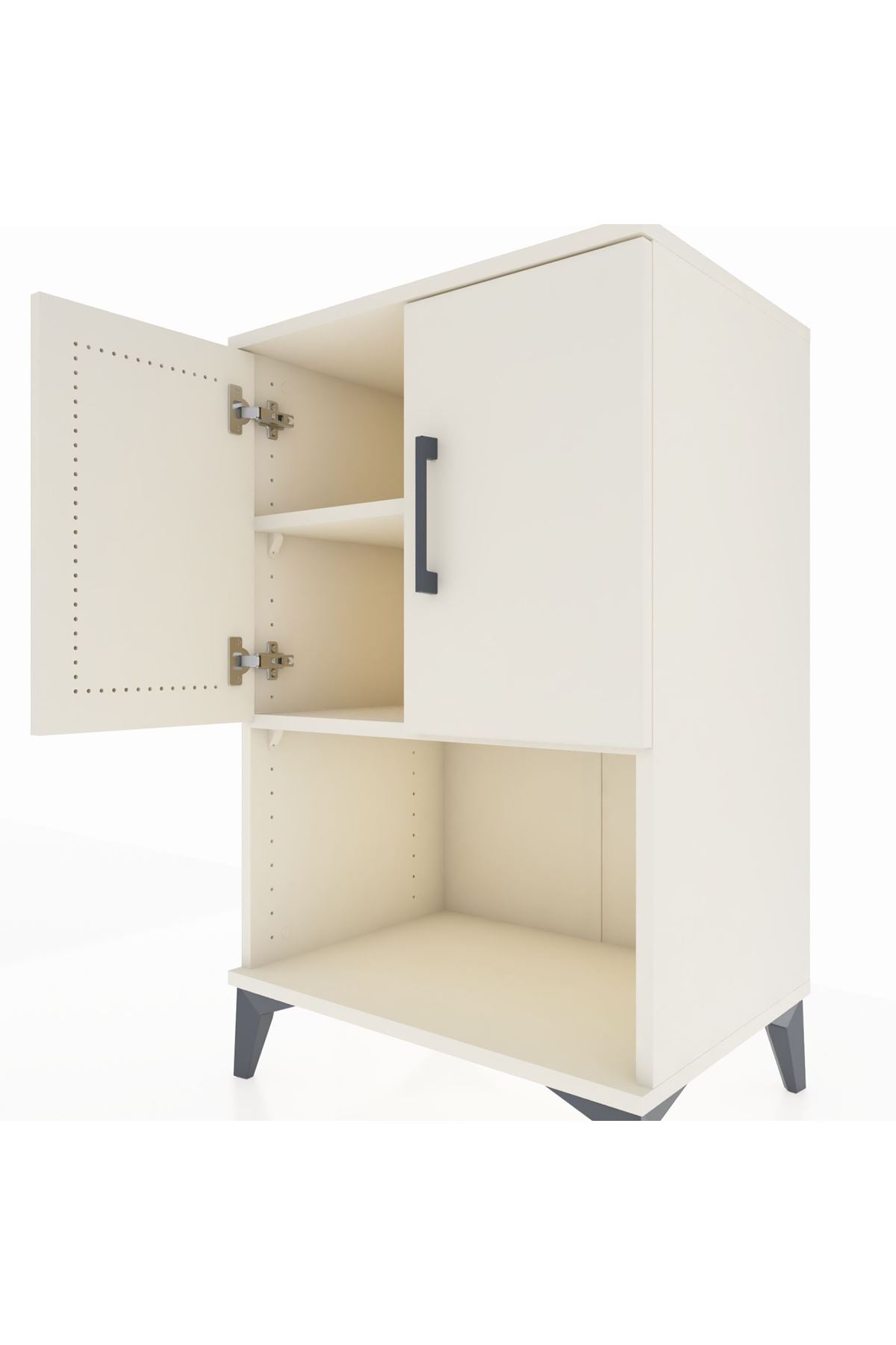 Hyperion Komodin 2 Raflı 2 Kapaklı 60x44x96 Aytaşı-Aytaşı